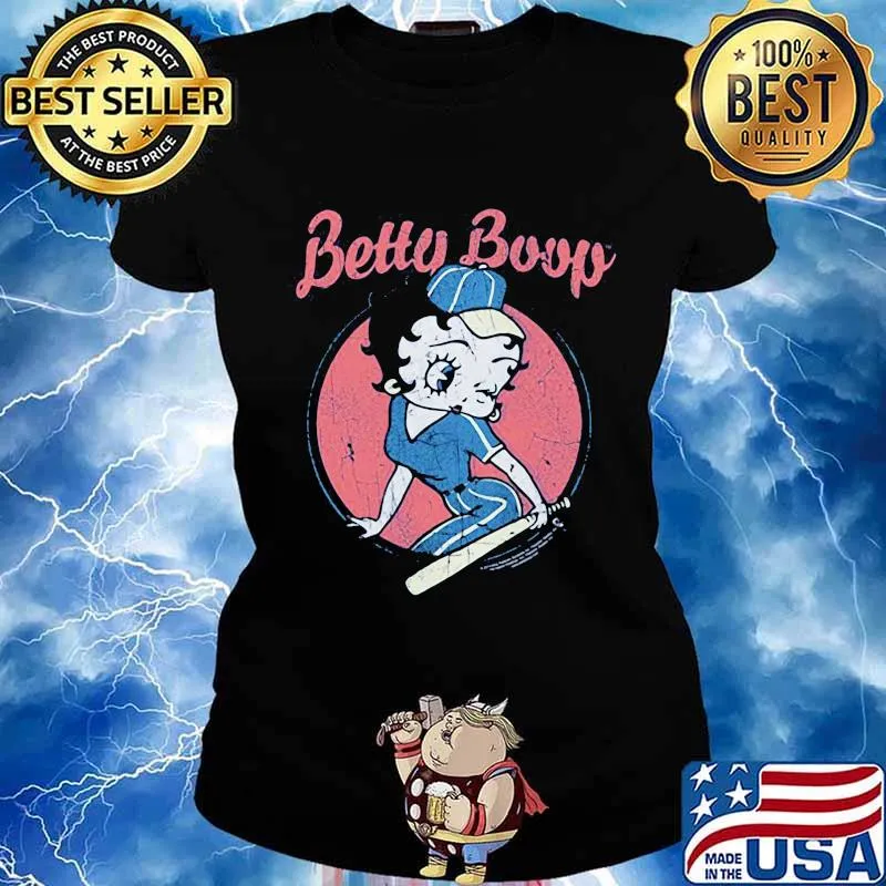 Betty boop baseball vintage s Ladies tee