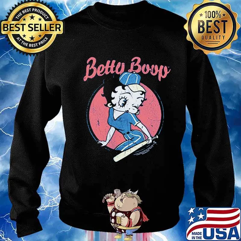 Betty boop baseball vintage s Sweater