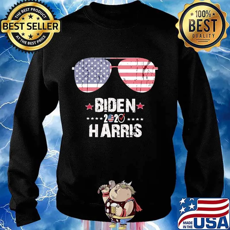 Biden Harris 2020 American Flag Sunglasses T-Shirt Sweater