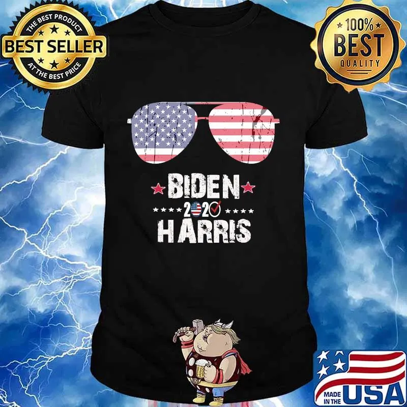 Biden Harris 2020 American Flag Sunglasses T-Shirt