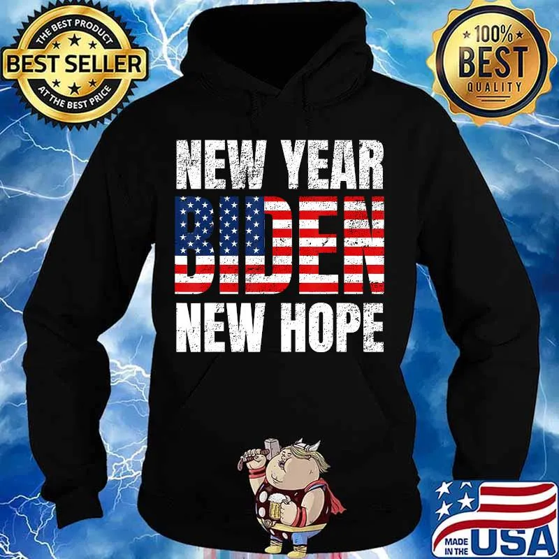 Biden New Year Hope Blue Wave Democratic Vintage Distressed Shirt Hoodie