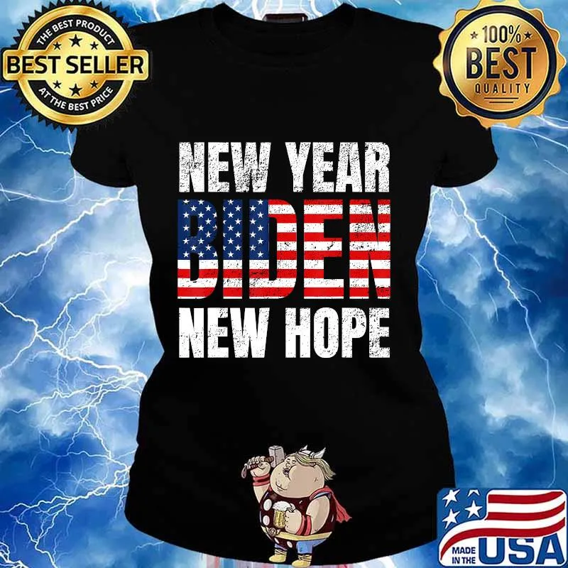 Biden New Year Hope Blue Wave Democratic Vintage Distressed Shirt Ladies tee
