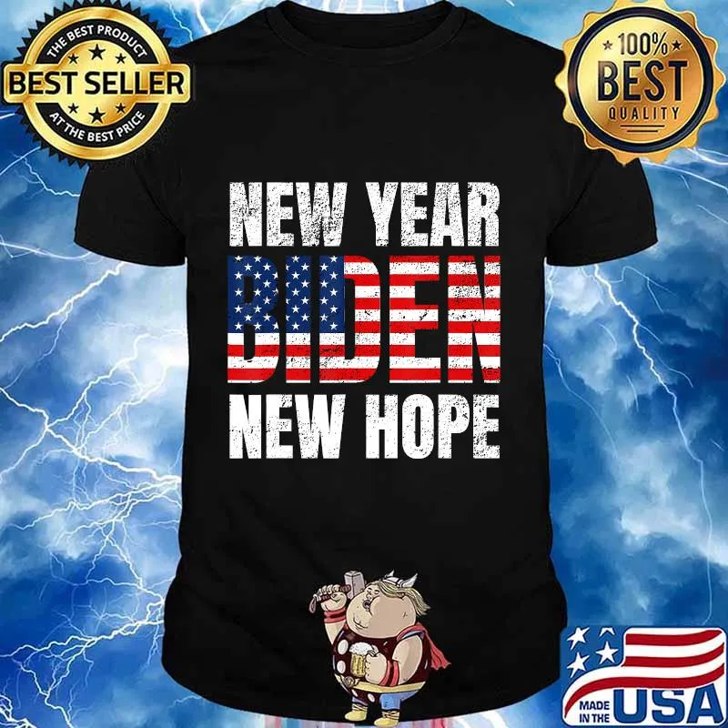 Biden New Year Hope Blue Wave Democratic Vintage Distressed Shirt