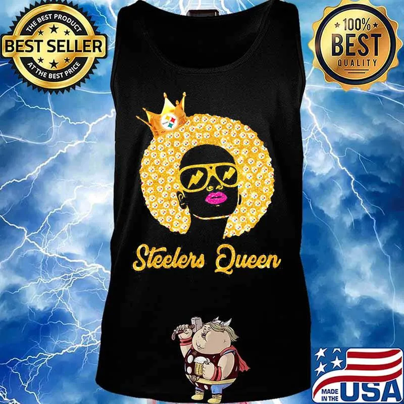 Black woman pittsburgh steelers queen s Tank top