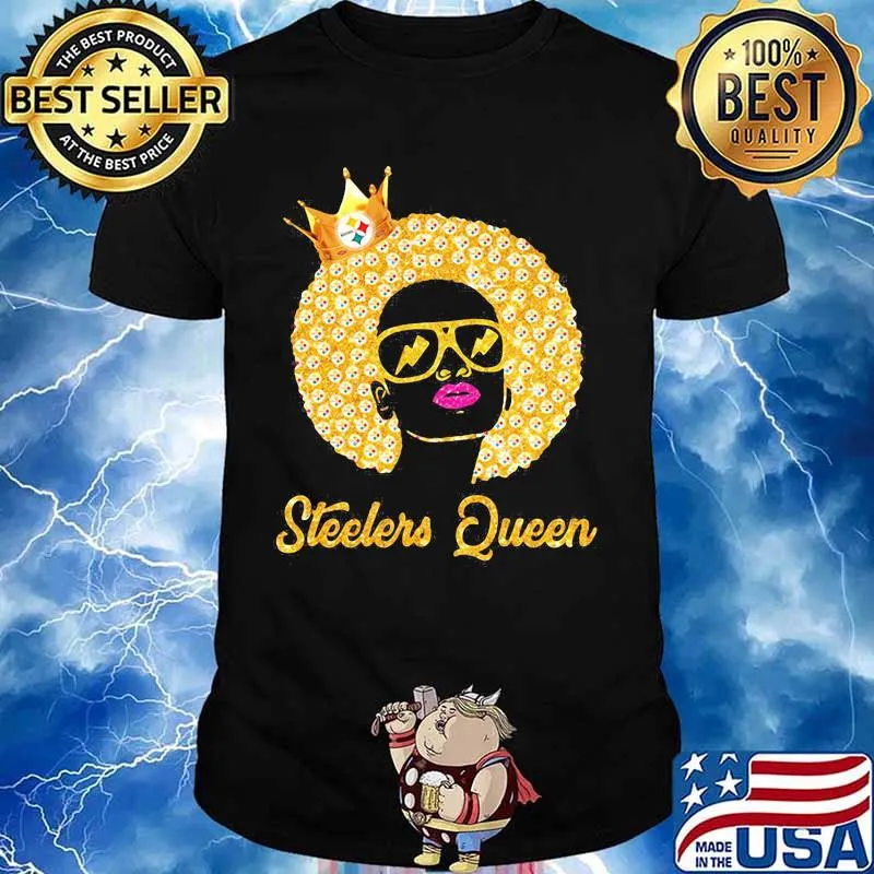 Black woman pittsburgh steelers queen shirt