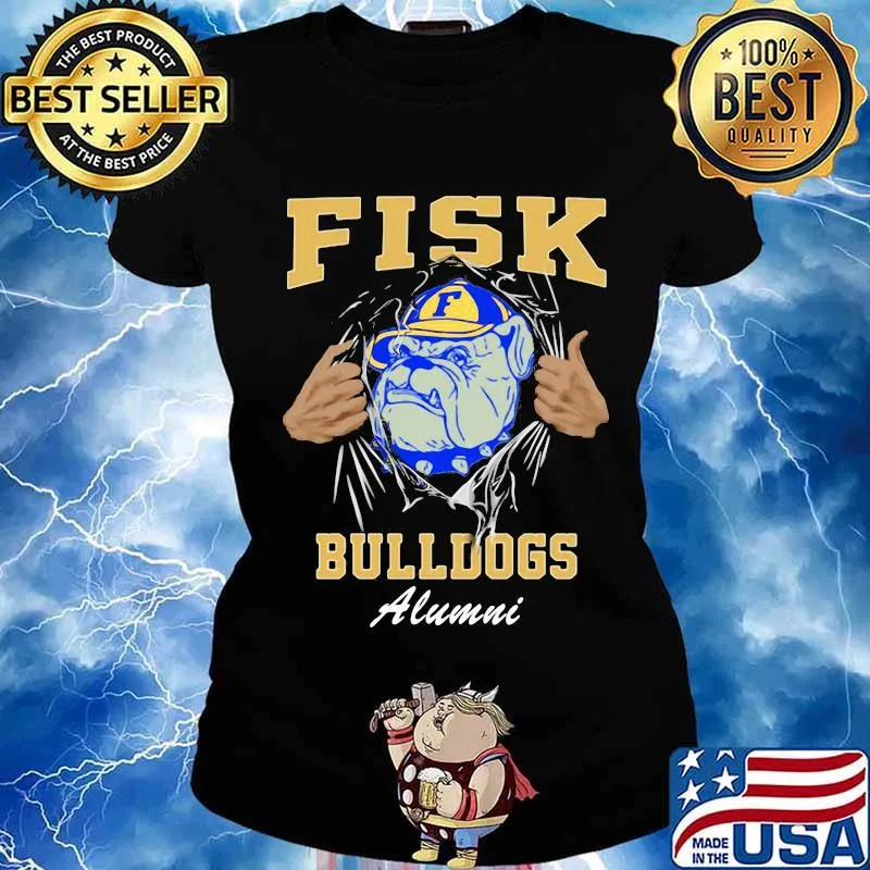 Blood inside fisk bulldogs alumni s Ladies tee