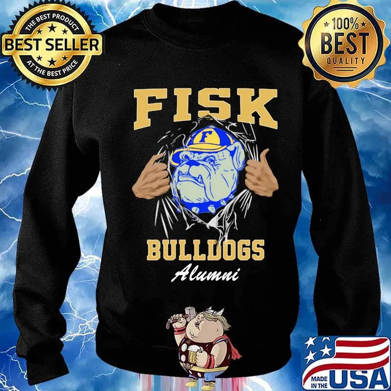 Blood inside fisk bulldogs alumni s Sweater