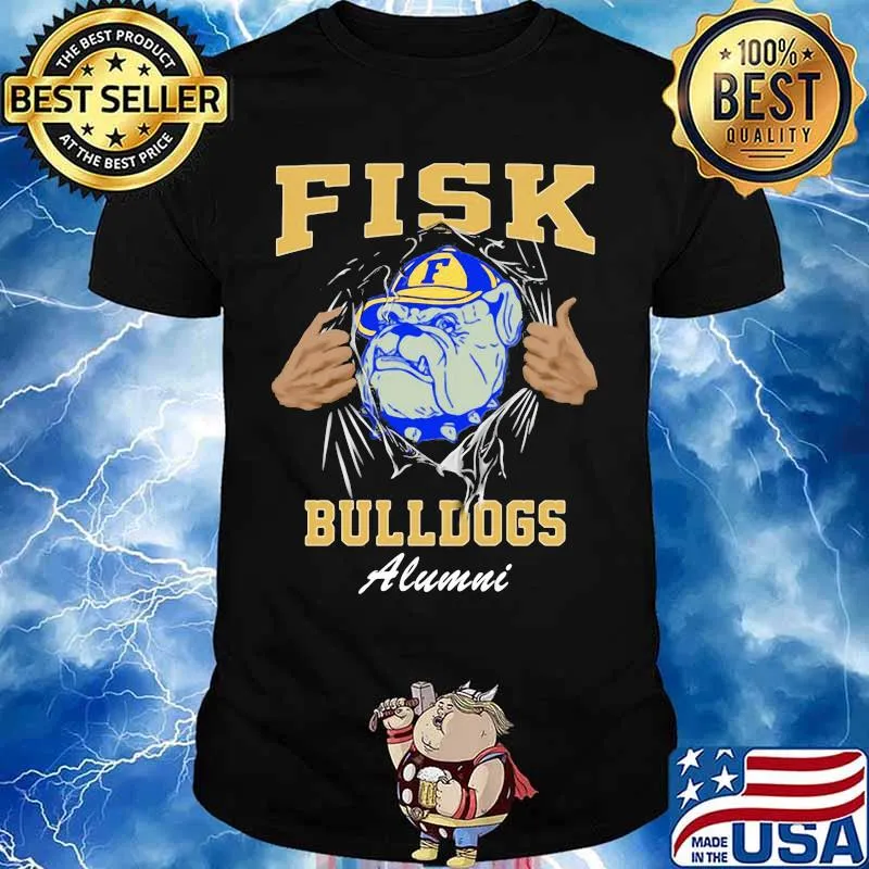 Blood inside fisk bulldogs alumni shirt
