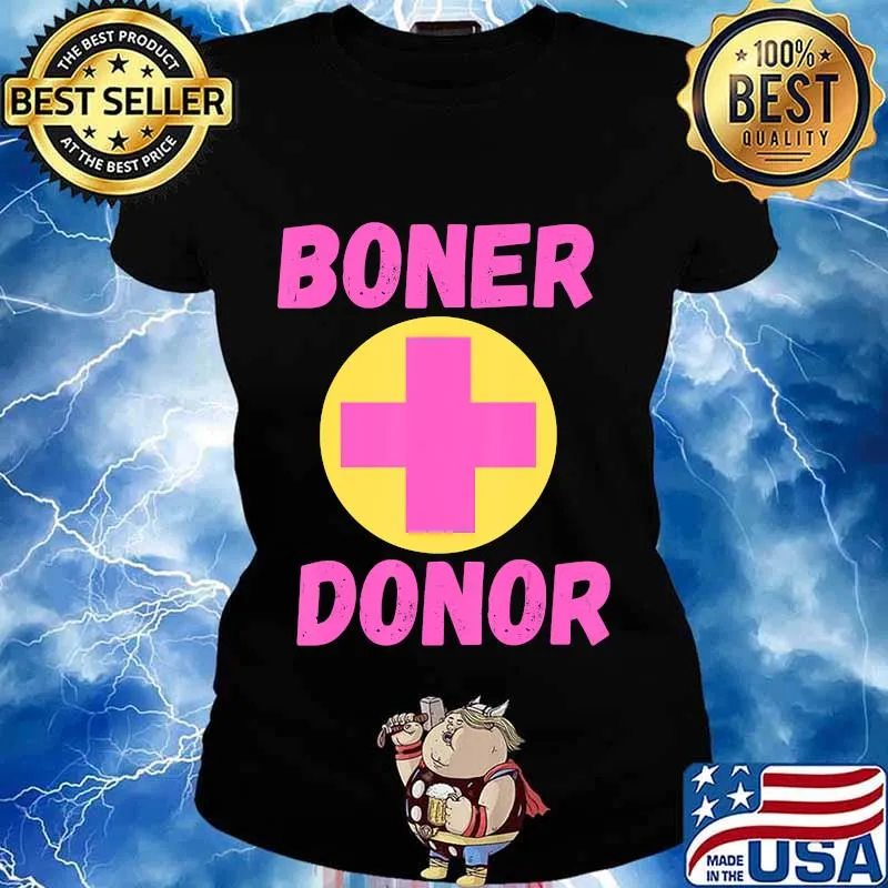 Boner Donor Funny Novelty Sarcastic Halloween Costume T-Shirt Ladies tee