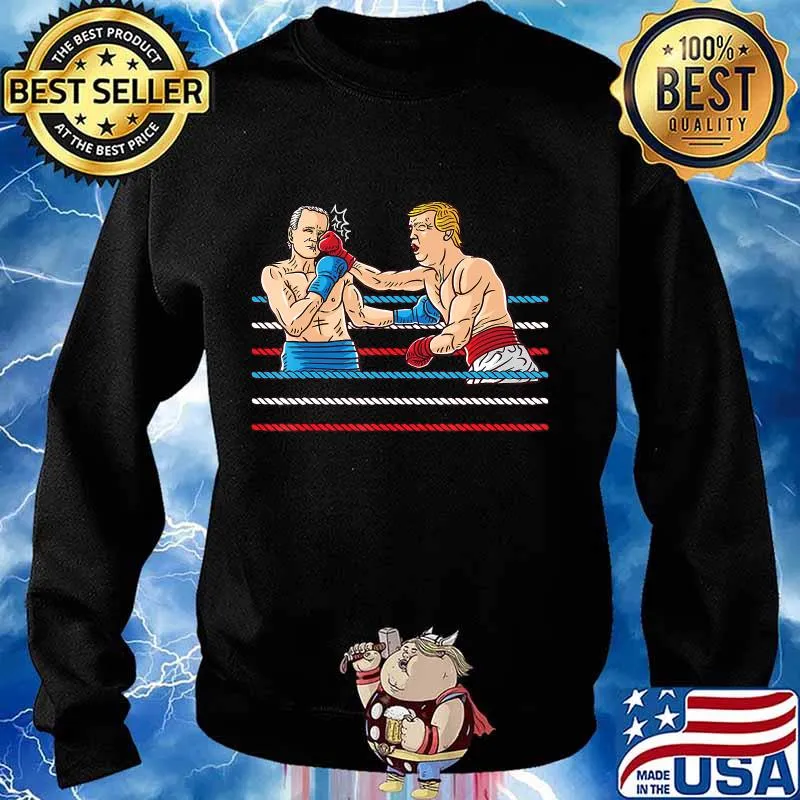Boxer Donald Trump Boxing Biden Winning President Election T-Shirt Sweater