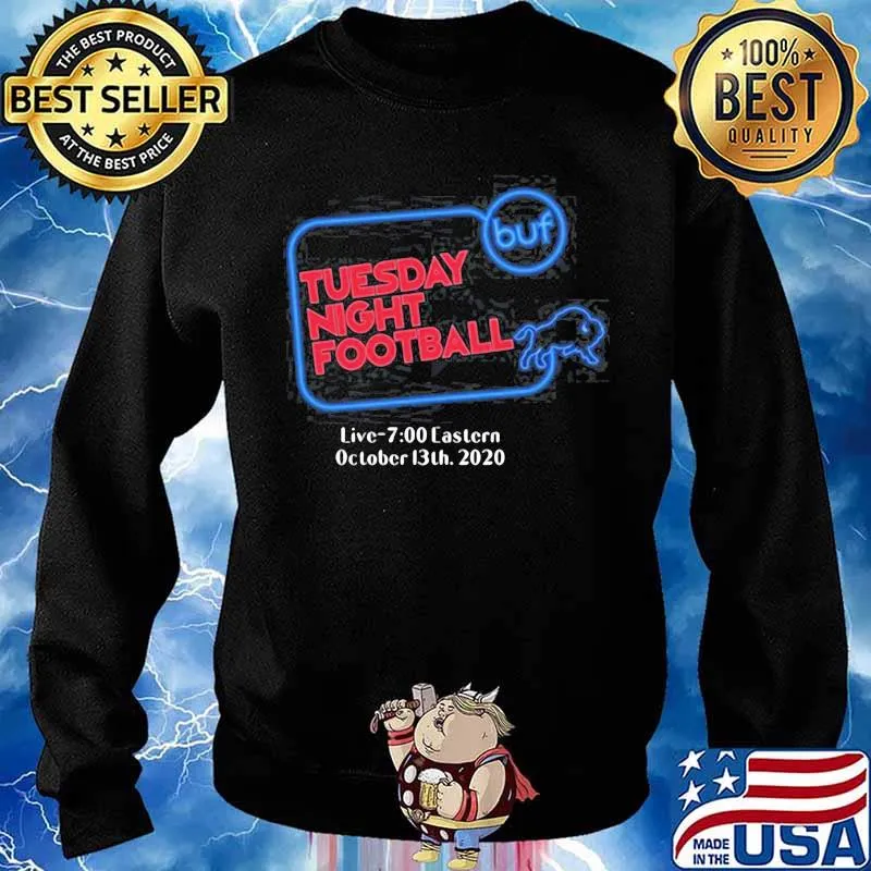 Buffalo bills tuesday night football live 7 eastern october 2020 s Sweater