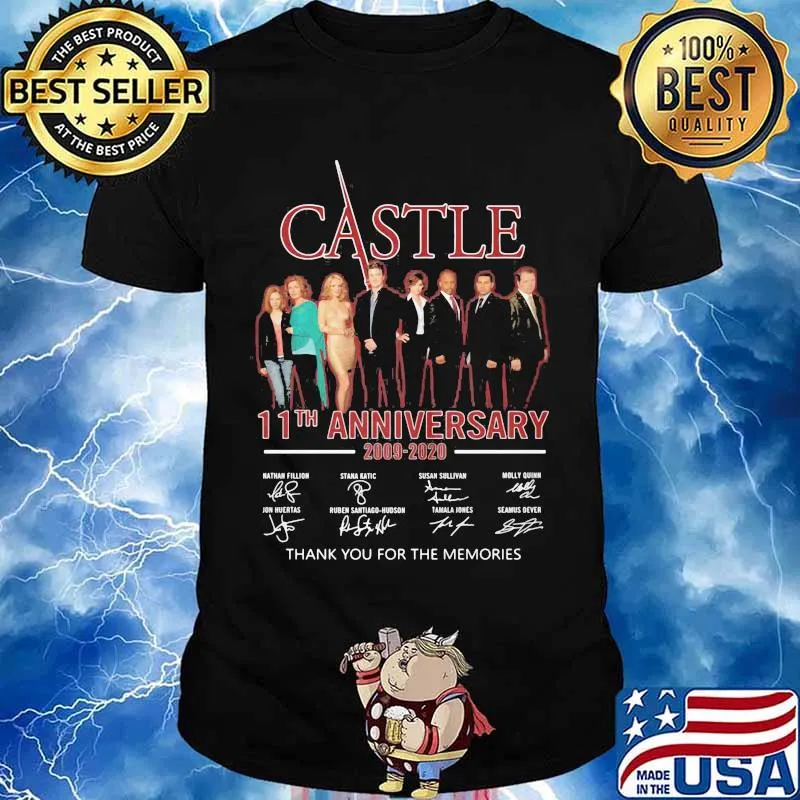 Castle 11th anniversary 2009 2020 thank for the memories signatures shirt