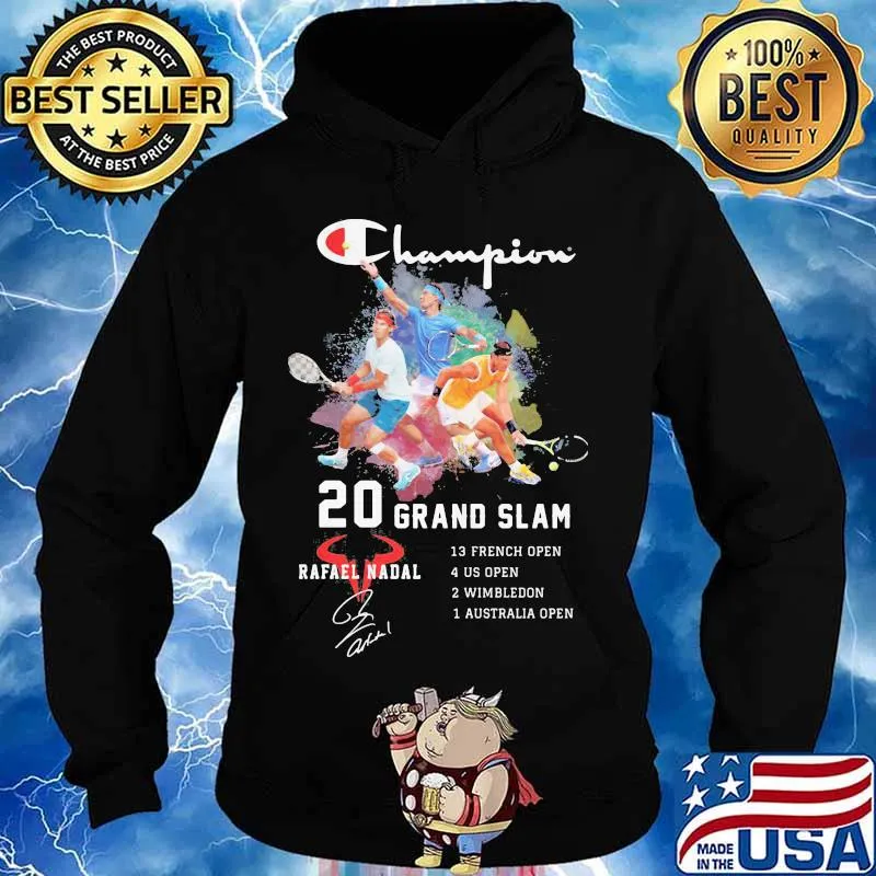 Champion 20 grand slam rafael nadal signature s Hoodie