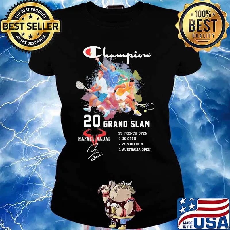 Champion 20 grand slam rafael nadal signature s Ladies tee