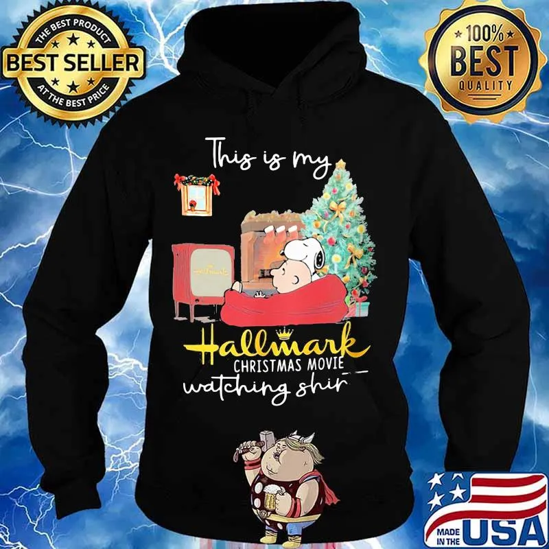 Charlie brown and snoopy this is my hallmark christmas movies watching s Hoodie