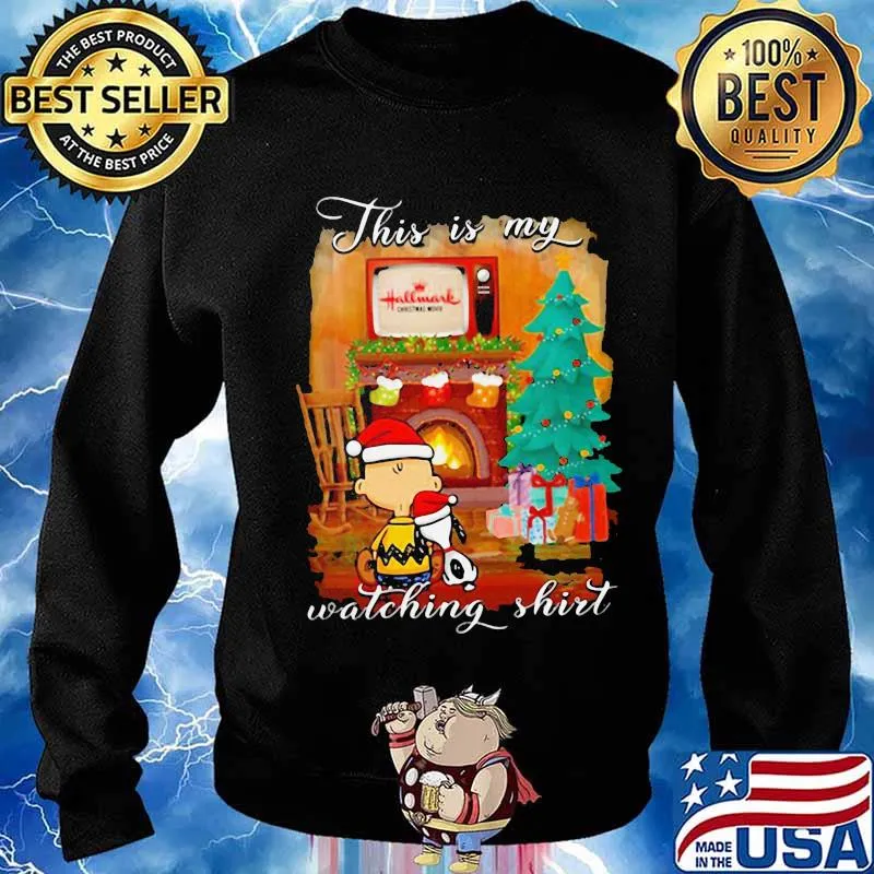 Charlie brown and snoopy this is my watching ugly christmas s Sweater