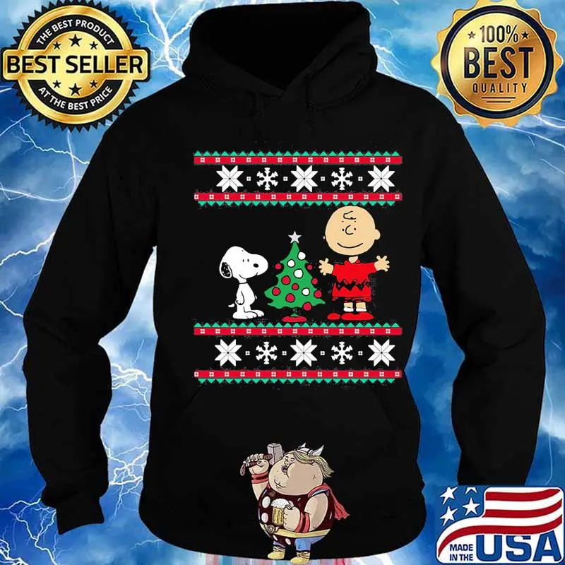 Charlie brown and snoopy ugly christmas s Hoodie
