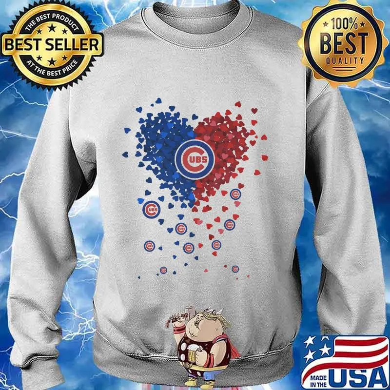 Chicago cubs baseball logo hearts s Sweater
