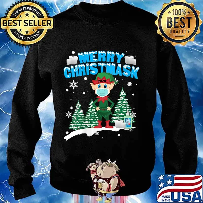 Christmas 2020 Elf - Merry Christmask Shirt Sweater