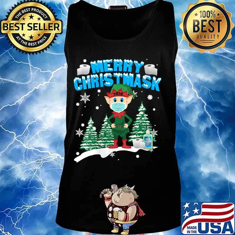 Christmas 2020 Elf - Merry Christmask Shirt Tank top