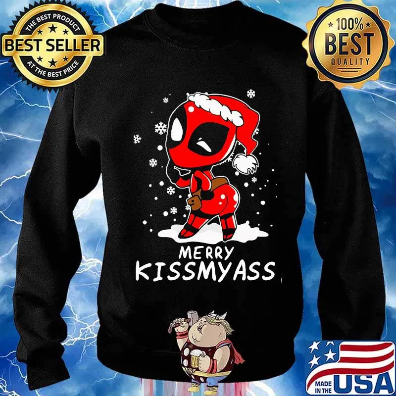 Christmas deadpool santa merry kissmyass s Sweater