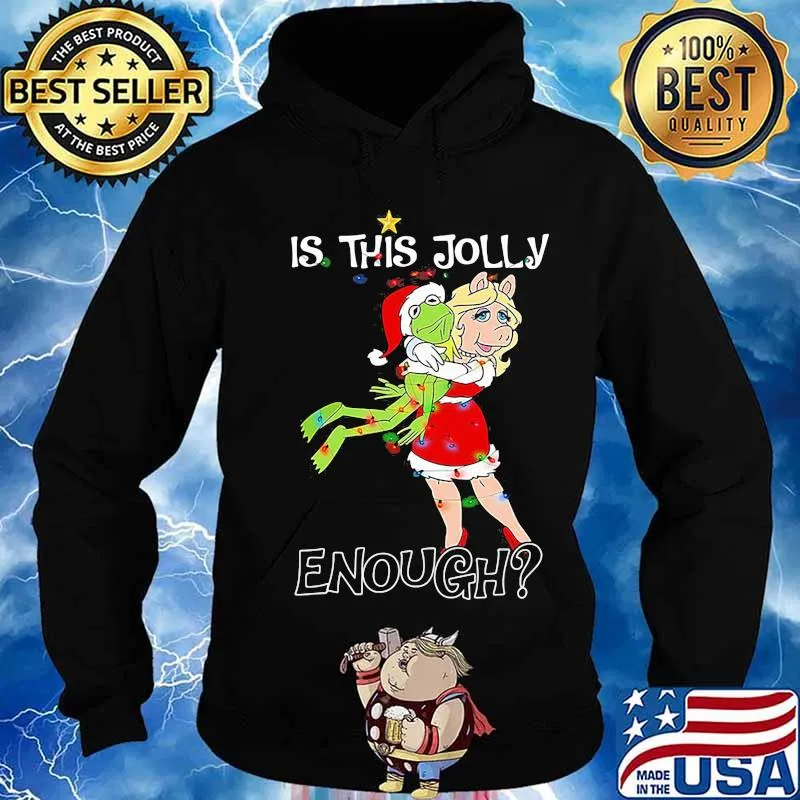 Christmas frog and pig is this jolly enough s Hoodie