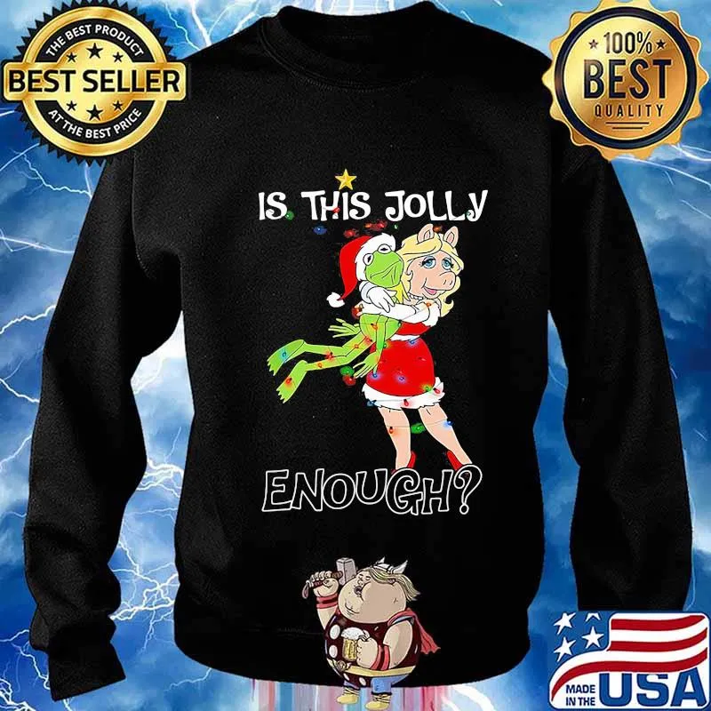 Christmas frog and pig is this jolly enough s Sweater