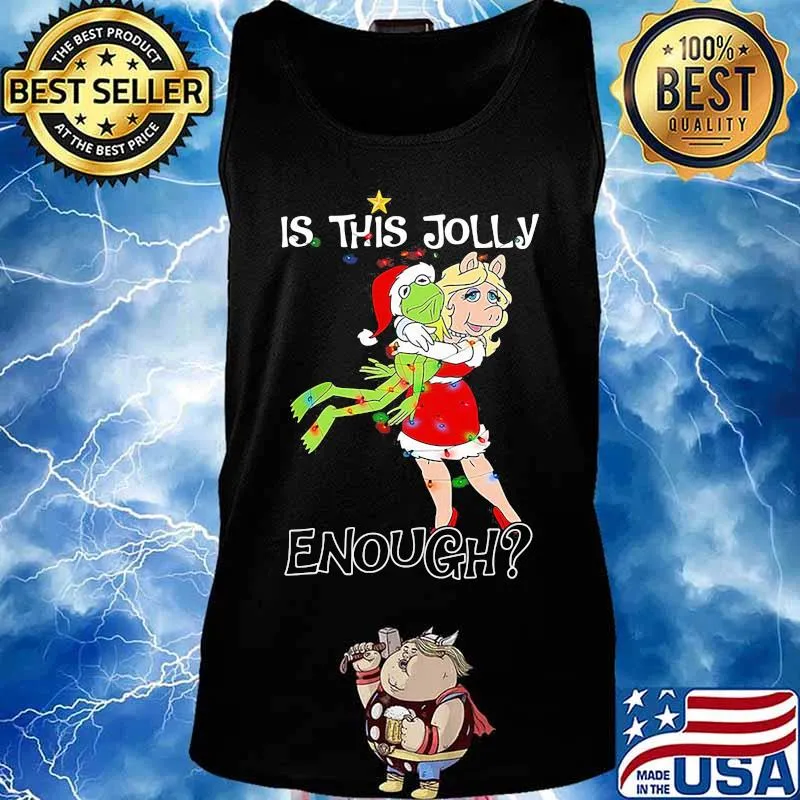 Christmas frog and pig is this jolly enough s Tank top