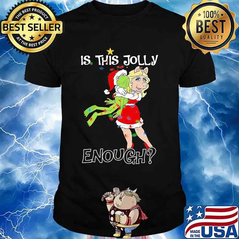 Christmas frog and pig is this jolly enough shirt