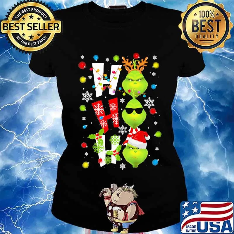 Christmas grinch ho ho ho s Ladies tee