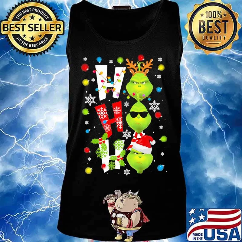 Christmas grinch ho ho ho s Tank top
