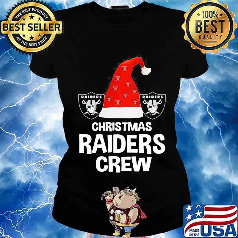 Christmas las vegas raiders crew s Ladies tee