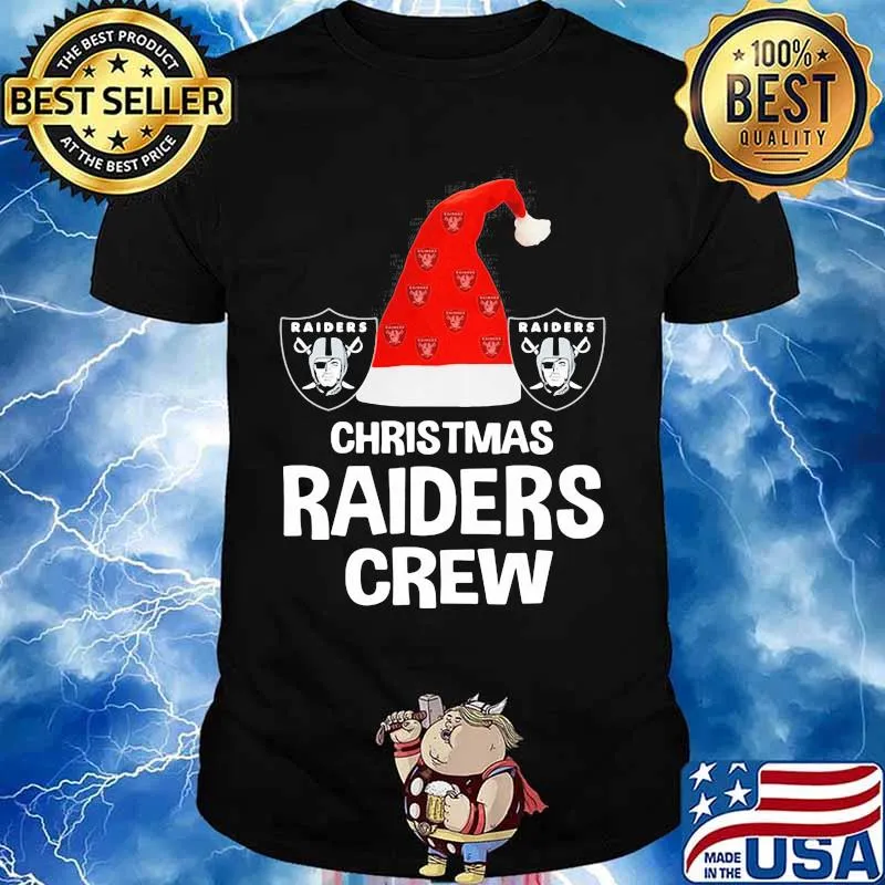 Christmas las vegas raiders crew shirt