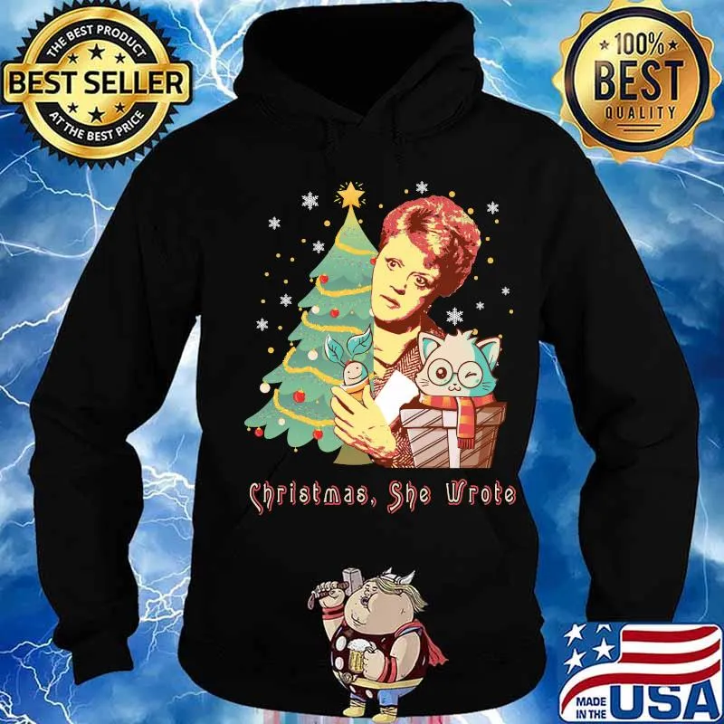 Christmas she wrote cat s Hoodie