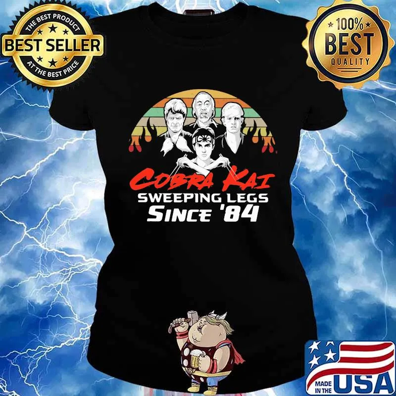Cobra kai sweeping legs since 1984 vintage retro s Ladies tee