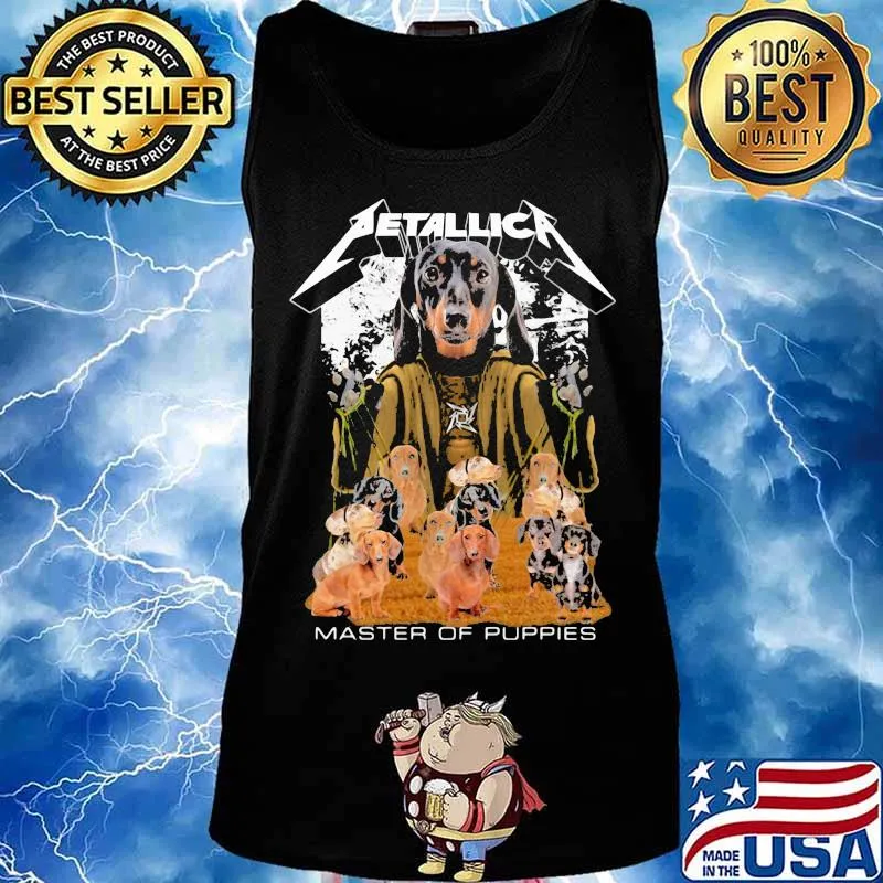 Dachshund metallica master of puppies s Tank top