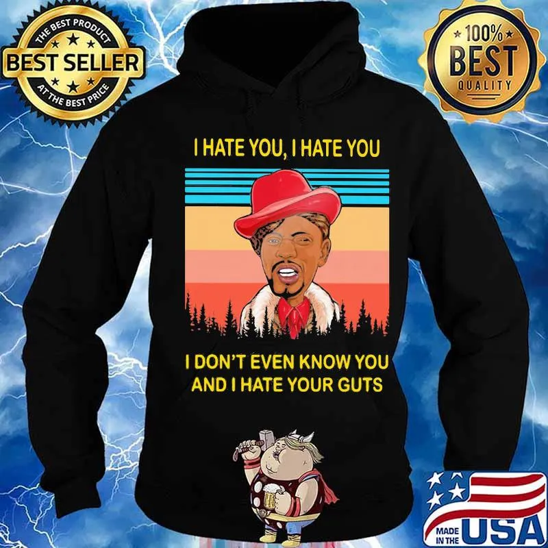 Dave chappelle rick james i hate you i don't even know you and i hate your guts vintage retro s Hoodie