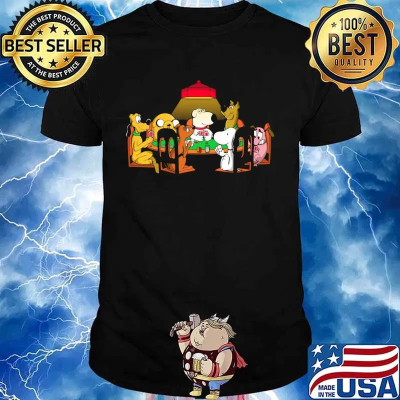 Disney dogs playing cards shirt