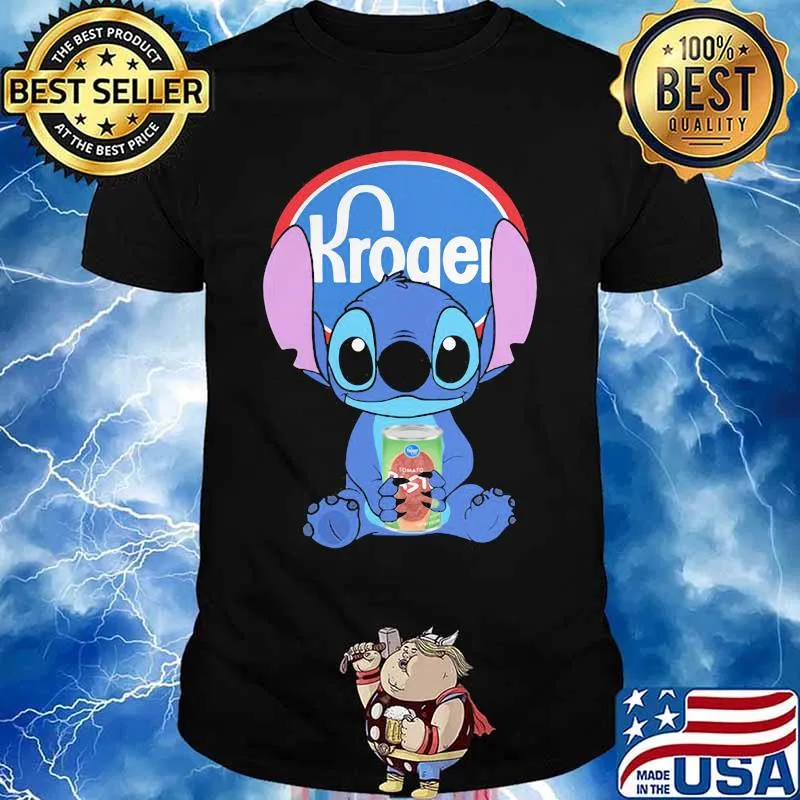 Disney stitch kroger logo shirt