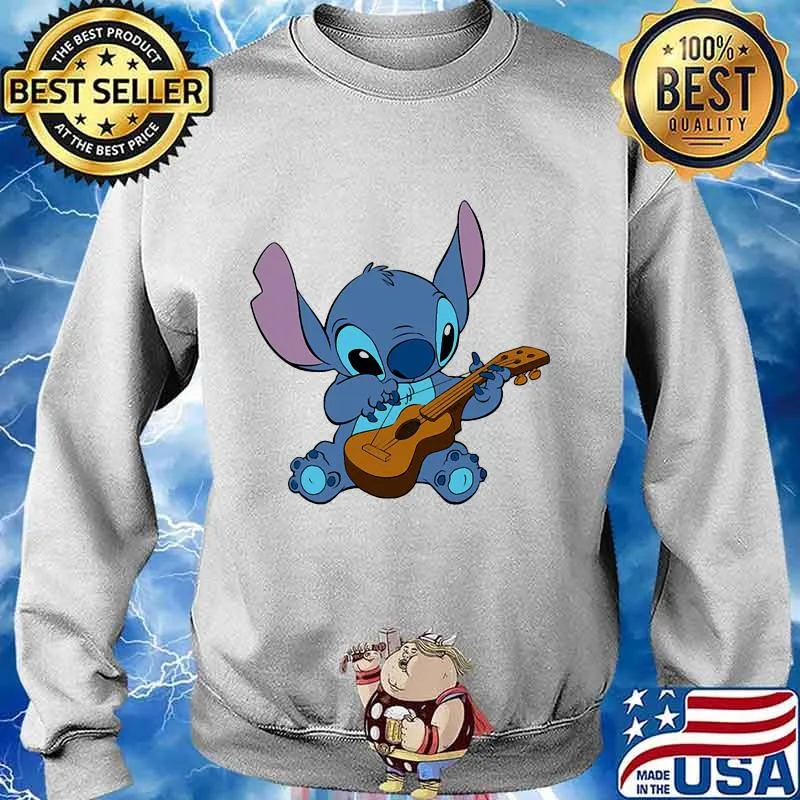 Disney stitch playing piano s Sweater