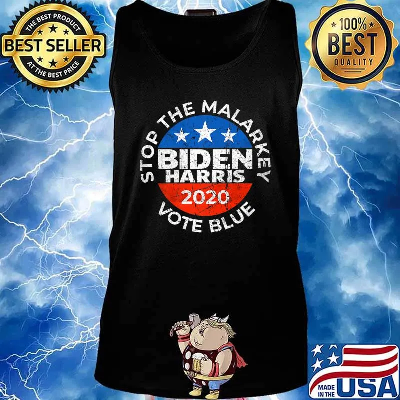 Distressed Biden Harris 2020 Pro Joe Biden Vote Blue Premium T-Shirt Tank top