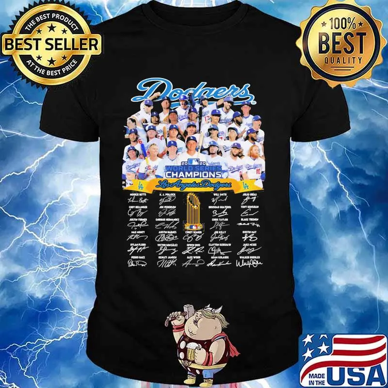 Dodgers world series champions los angeles signature shirt