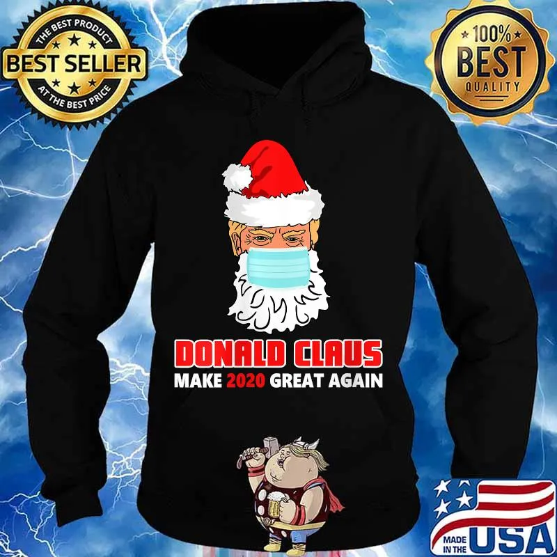 Donald claus make 2020 great again face mask quarantine christmas s Hoodie
