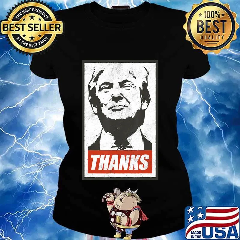 Donald trump thanks vote president america usa politics s Ladies tee