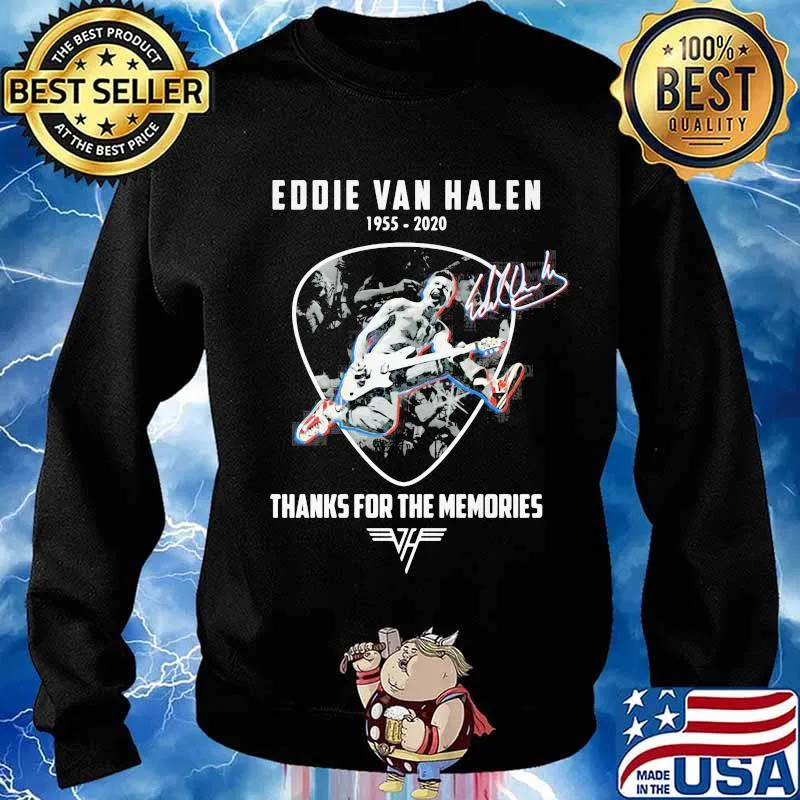 Eddie van halen 1955 2020 thank for the memories signature s Sweater