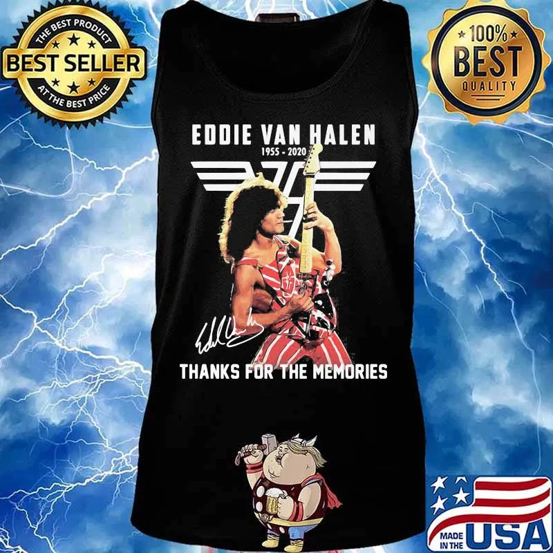 Eddie van halen 1955 2020 thank for the memories signatures s Tank top
