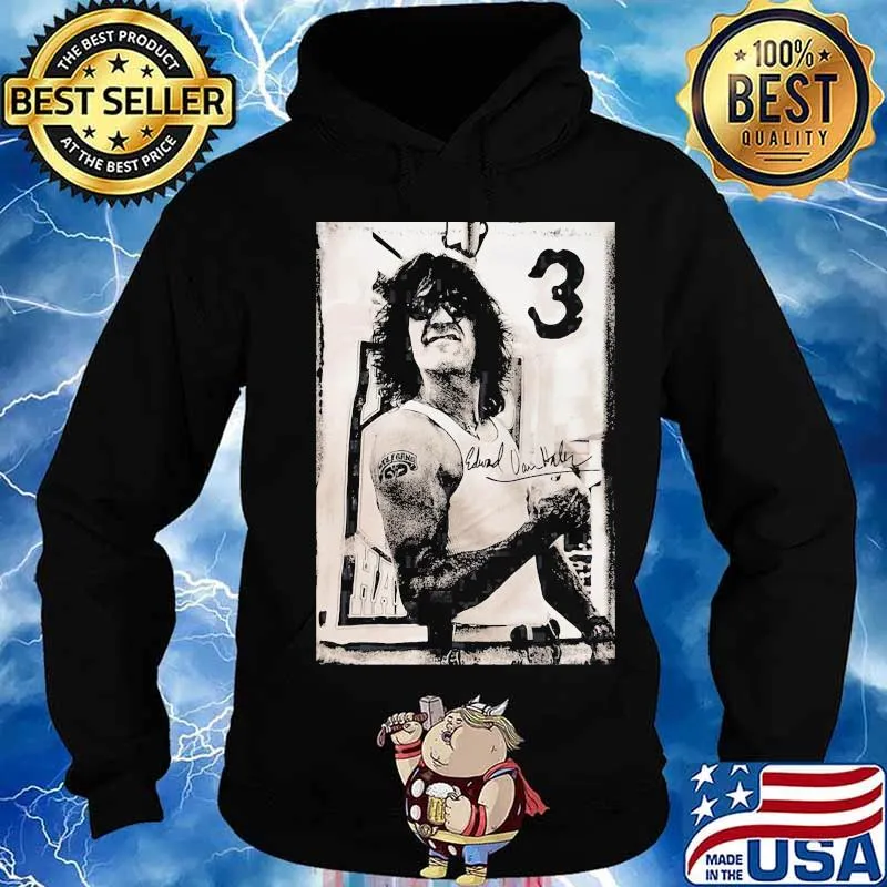 Eddie van halen 3 signature art vintage s Hoodie