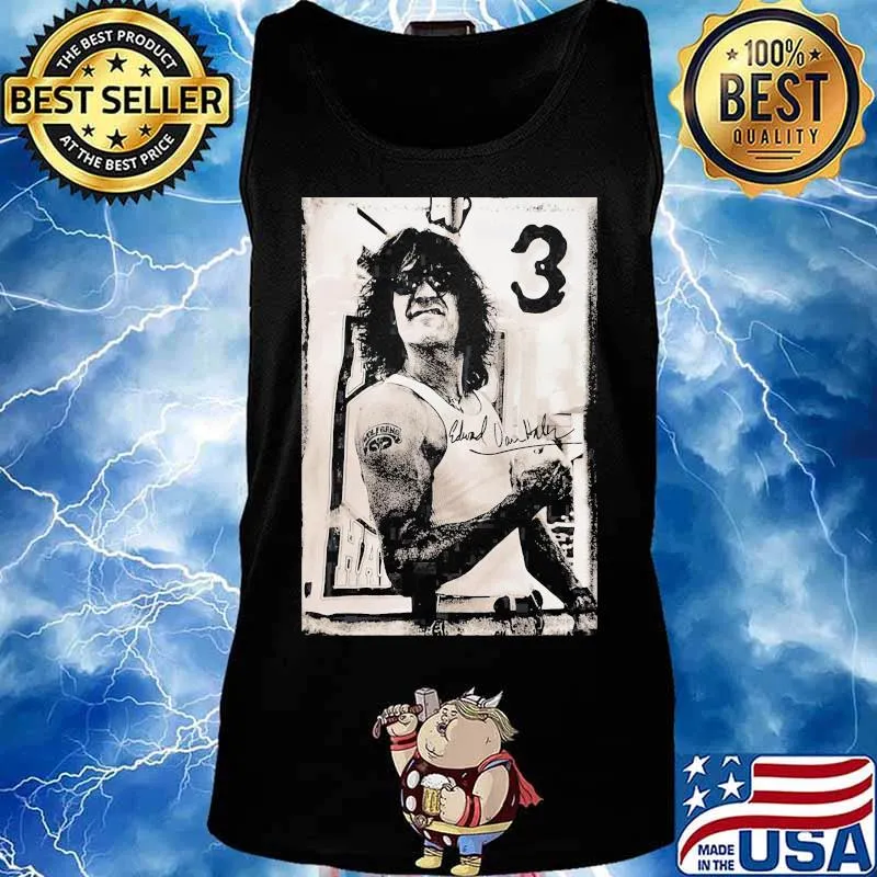 Eddie van halen 3 signature art vintage s Tank top