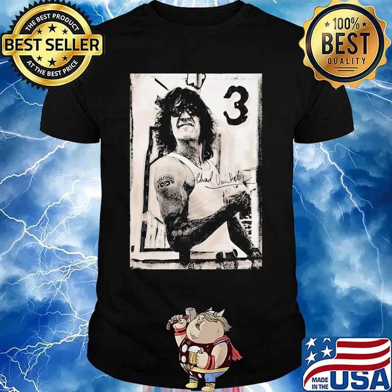 Eddie van halen 3 signature art vintage shirt
