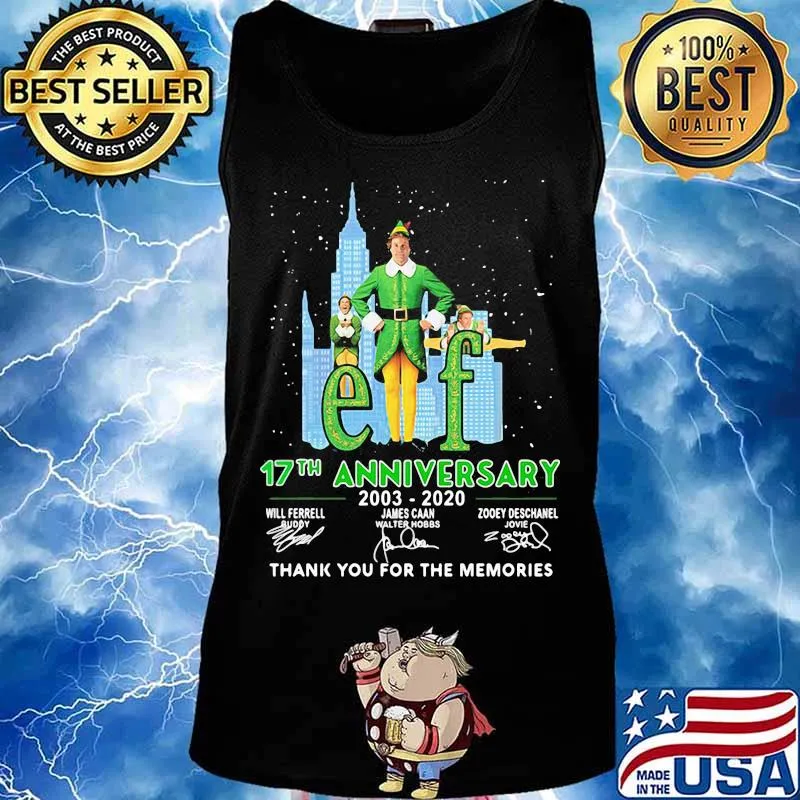 Elf 17th anniversary 2003 2020 thank for the memories signatures s Tank top